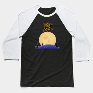 Horse riding on d moon Baseball T-Shirt